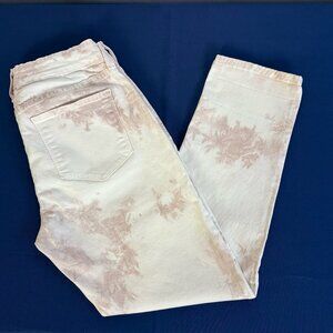 NYDJ Tie Dye Ankle Jeans Mid-Rise Skinny Jeans 6